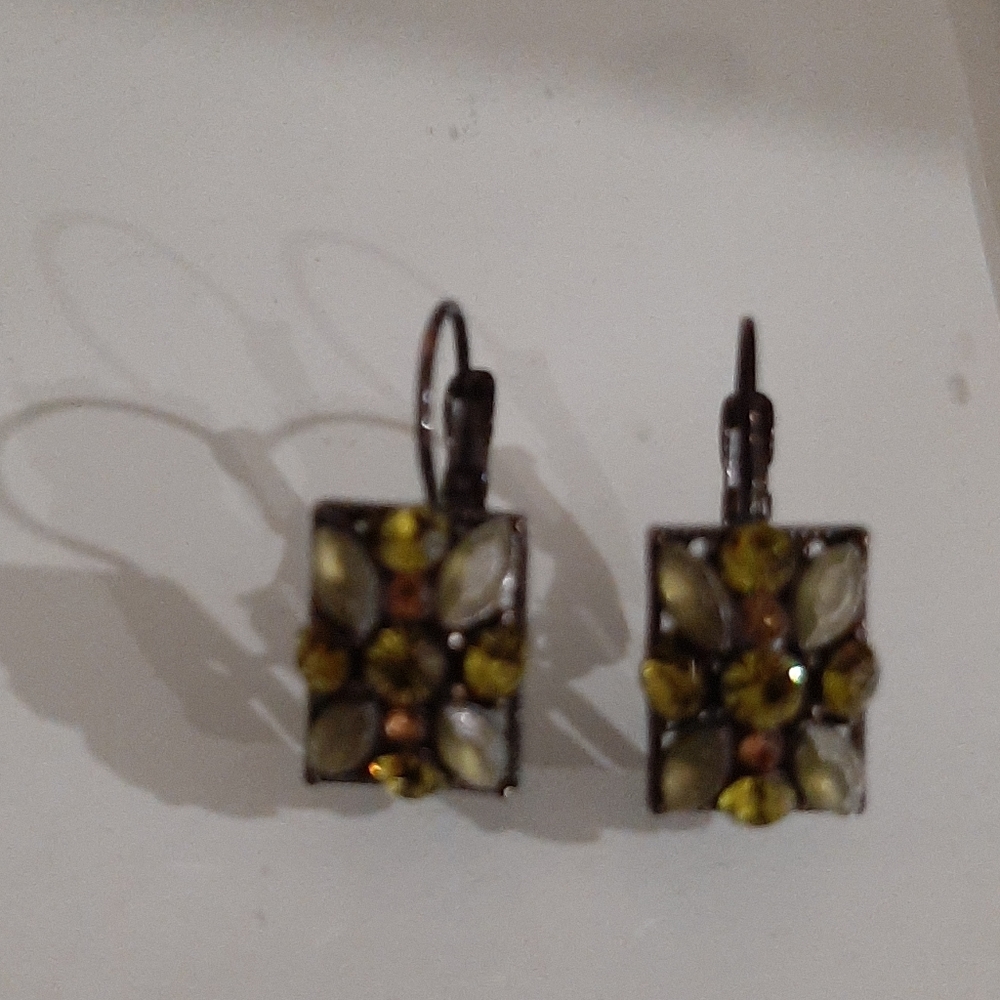 Swarovski crystal earrings never worn